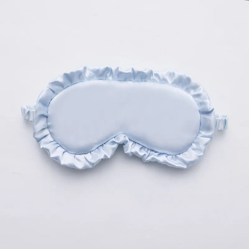 Silk Ruffle Sleep Mask — Ultra-Soft Skin-Friendly Eye Cover for Deep Rest