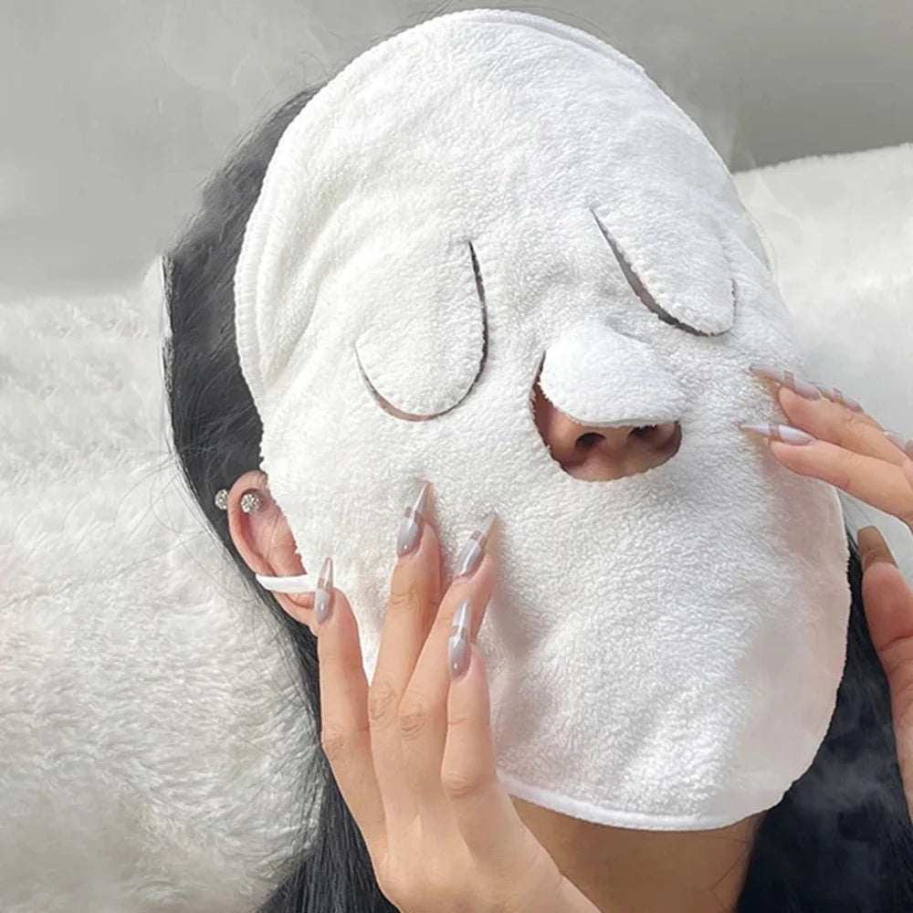 Warm Steam Facial Towel – Hot & Cold Compress for Open Pores, Better Absorption, Deep Clean & Relaxing Skin Ritual