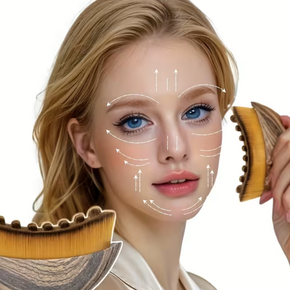 Lymphatic Drainage Face & Body Brush – Depuffing, Sculpting & Relaxation Tool