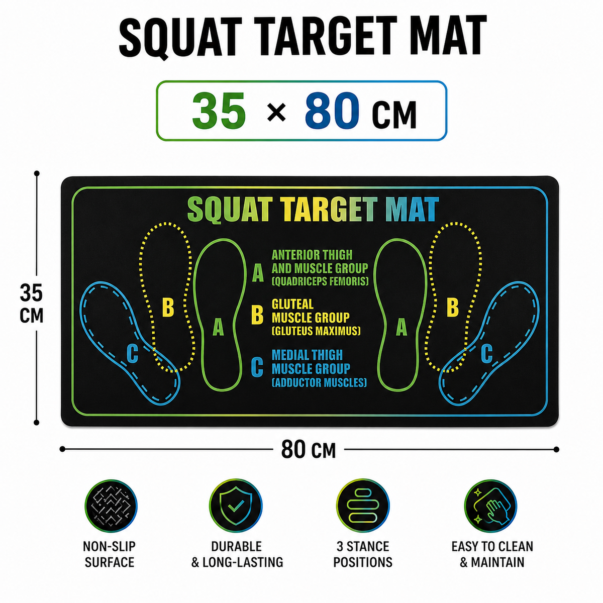 PelviMat™ | Precision Squat & Glute Target Mat