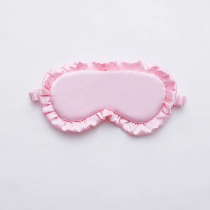 Silk Ruffle Sleep Mask — Ultra-Soft Skin-Friendly Eye Cover for Deep Rest