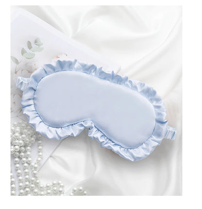 Silk Ruffle Sleep Mask — Ultra-Soft Skin-Friendly Eye Cover for Deep Rest