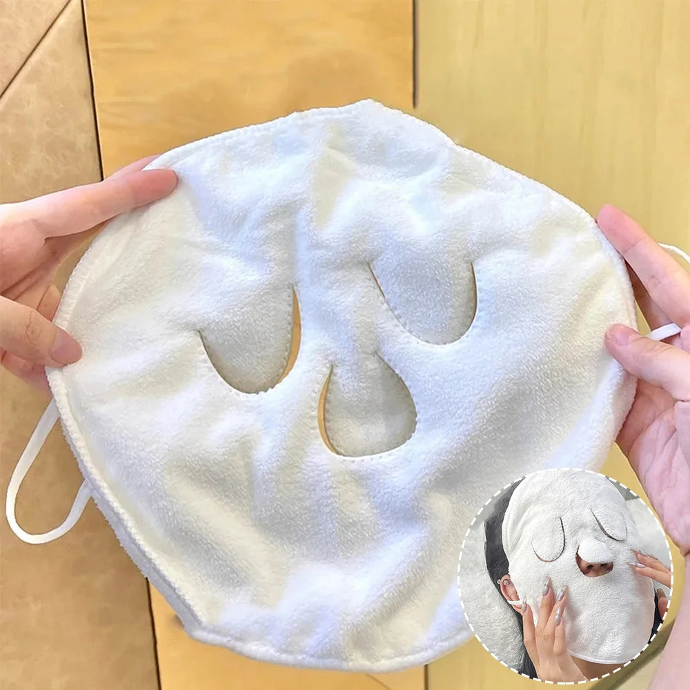 Warm Steam Facial Towel – Hot & Cold Compress for Open Pores, Better Absorption, Deep Clean & Relaxing Skin Ritual