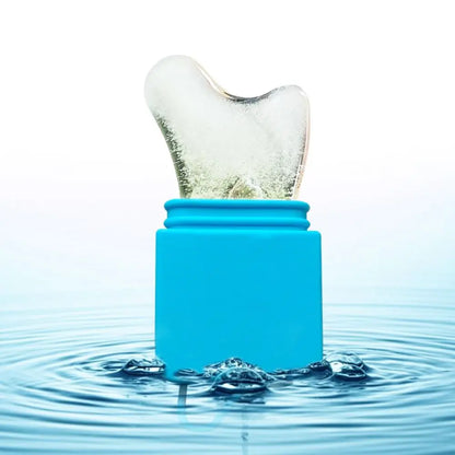 Silicone Ice Face Cube – Cooling Gua Sha Roller for Fresh Morning Skin
