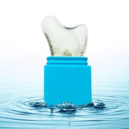 Silicone Ice Face Cube – Cooling Gua Sha Roller for Fresh Morning Skin