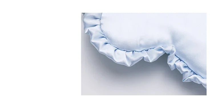 Silk Ruffle Sleep Mask — Ultra-Soft Skin-Friendly Eye Cover for Deep Rest