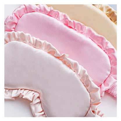 Silk Ruffle Sleep Mask — Ultra-Soft Skin-Friendly Eye Cover for Deep Rest