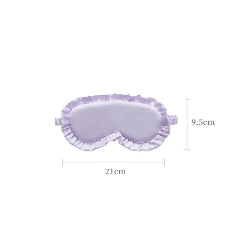 Silk Ruffle Sleep Mask — Ultra-Soft Skin-Friendly Eye Cover for Deep Rest