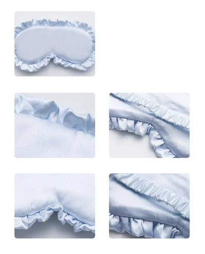 Silk Ruffle Sleep Mask — Ultra-Soft Skin-Friendly Eye Cover for Deep Rest