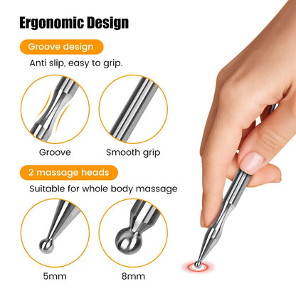 Stainless Steel Gua Sha Tool – Pro-Grade Face & Body Sculpting Scraper for Jawline, Neck & Back Muscle Relief