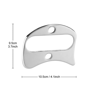 Stainless Steel Gua Sha Tool – Pro-Grade Face & Body Sculpting Scraper for Jawline, Neck & Back Muscle Relief