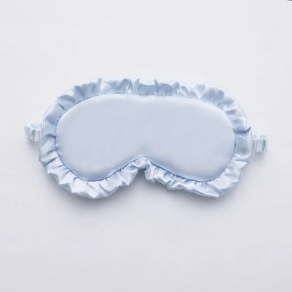 Silk Ruffle Sleep Mask — Ultra-Soft Skin-Friendly Eye Cover for Deep Rest