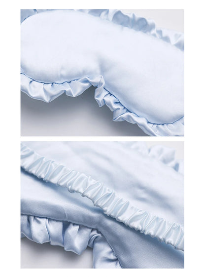 Silk Ruffle Sleep Mask — Ultra-Soft Skin-Friendly Eye Cover for Deep Rest