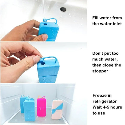 Silicone Ice Face Cube – Cooling Gua Sha Roller for Fresh Morning Skin