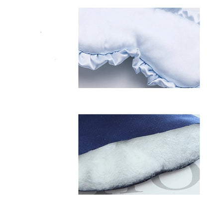 Silk Ruffle Sleep Mask — Ultra-Soft Skin-Friendly Eye Cover for Deep Rest