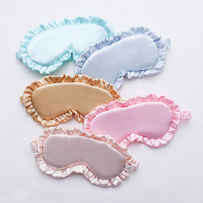 Silk Ruffle Sleep Mask — Ultra-Soft Skin-Friendly Eye Cover for Deep Rest