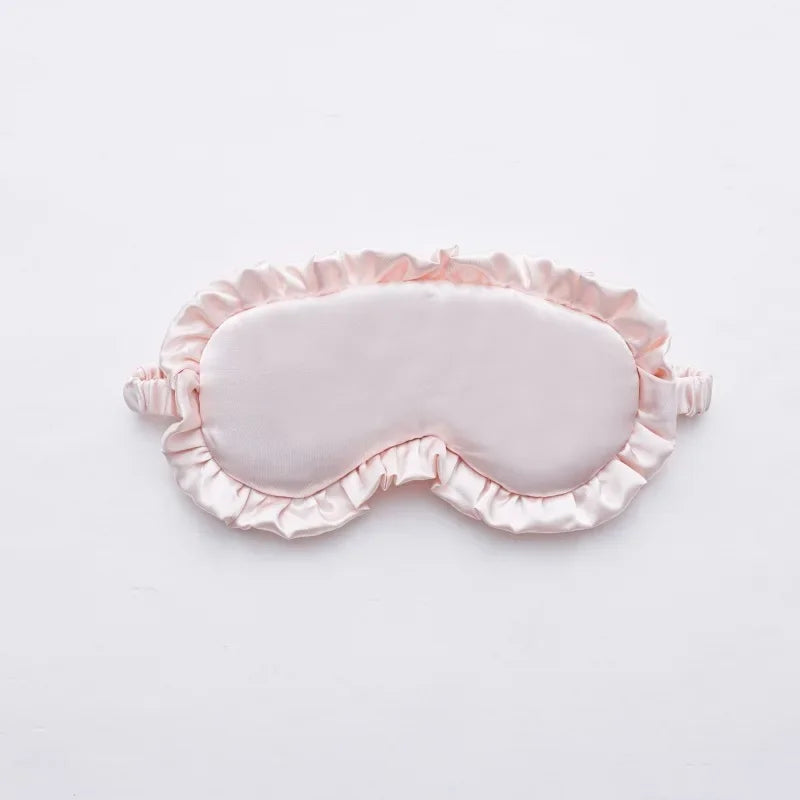 Silk Ruffle Sleep Mask — Ultra-Soft Skin-Friendly Eye Cover for Deep Rest