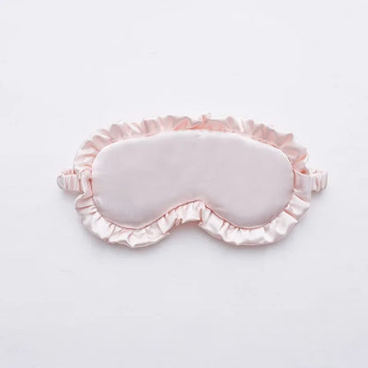Silk Ruffle Sleep Mask — Ultra-Soft Skin-Friendly Eye Cover for Deep Rest