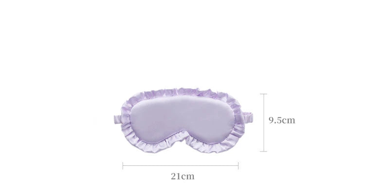 Silk Ruffle Sleep Mask — Ultra-Soft Skin-Friendly Eye Cover for Deep Rest