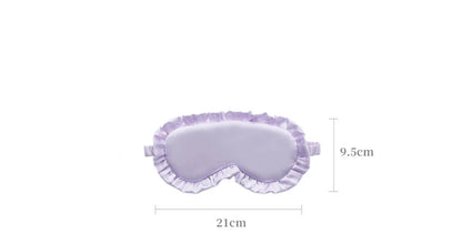 Silk Ruffle Sleep Mask — Ultra-Soft Skin-Friendly Eye Cover for Deep Rest